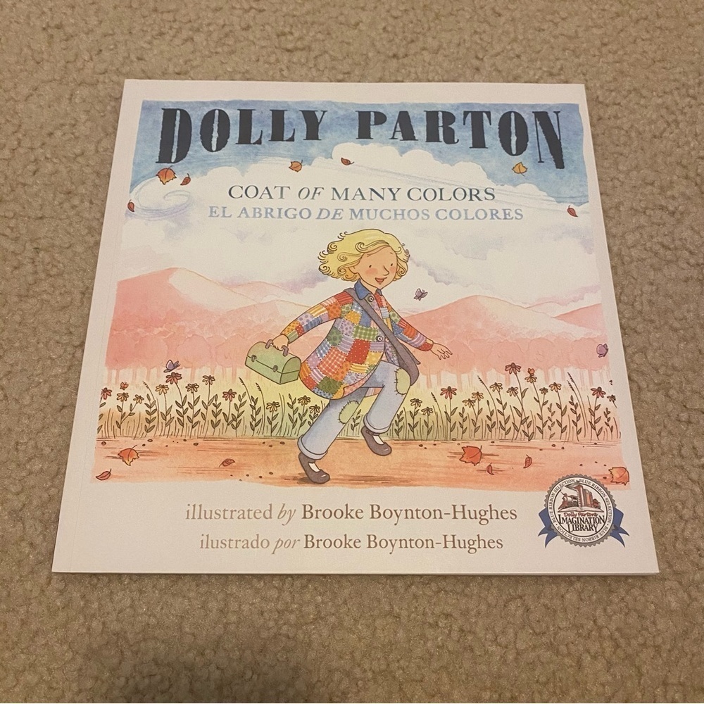 BOGO Dolly Parton Coat of Many Colors Bilingual book - Imagination Library